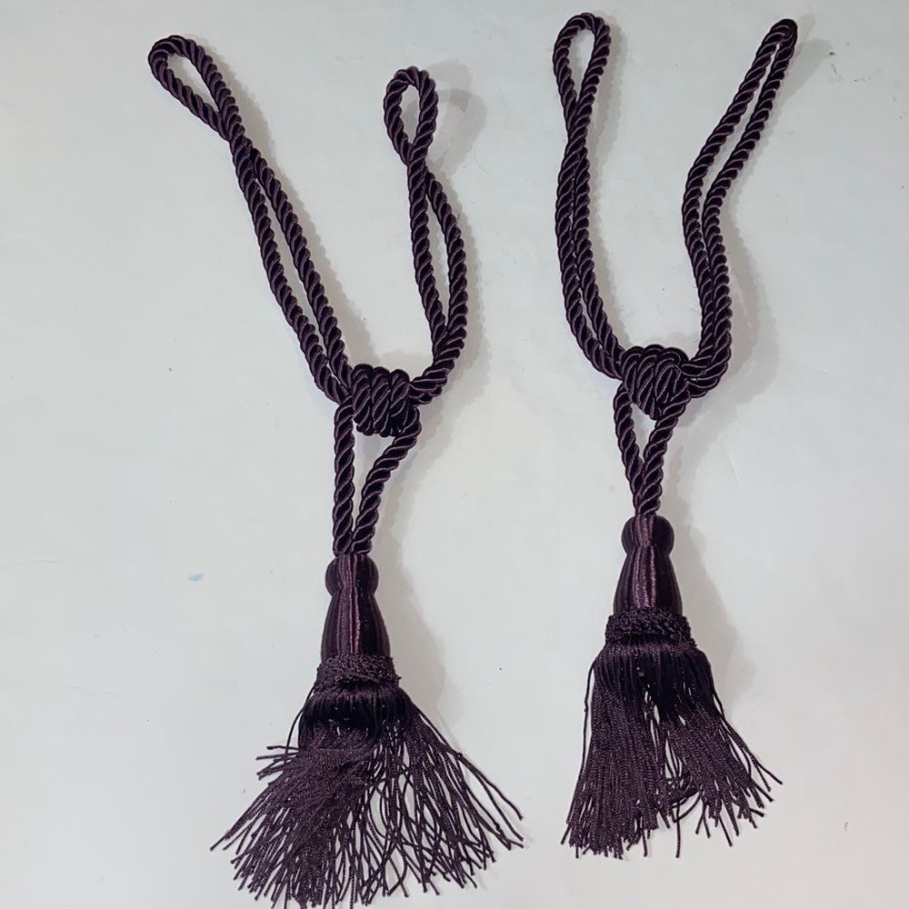 Set 4 Pieces Curtains TiesโBack Cords